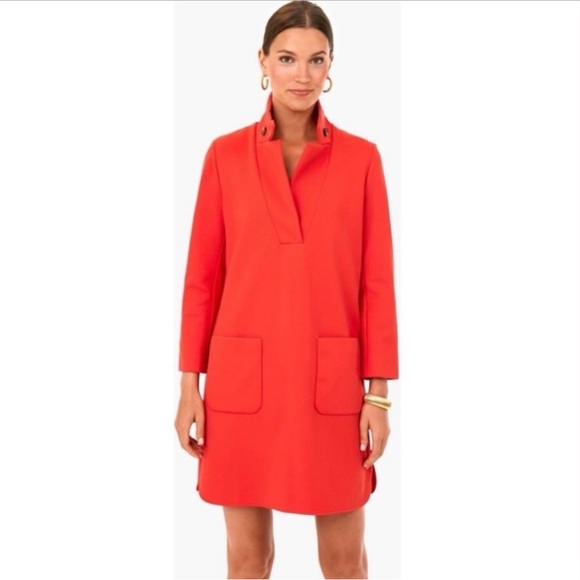 Tuckernuck Emerson Poppy Red Ponte Dress Size XXL - Picture 4 of 13